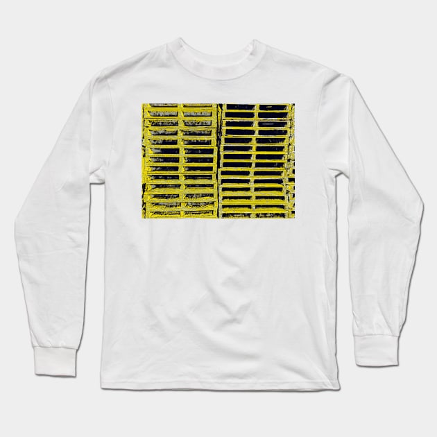 Yellow Pallet Pattern Long Sleeve T-Shirt by Tovers